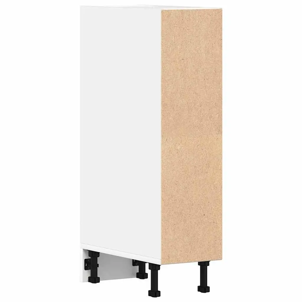 Kitchen Cabinet Engineered Wood White Storage Cupboard 20x44.5x81.5cm Adjustable Feet