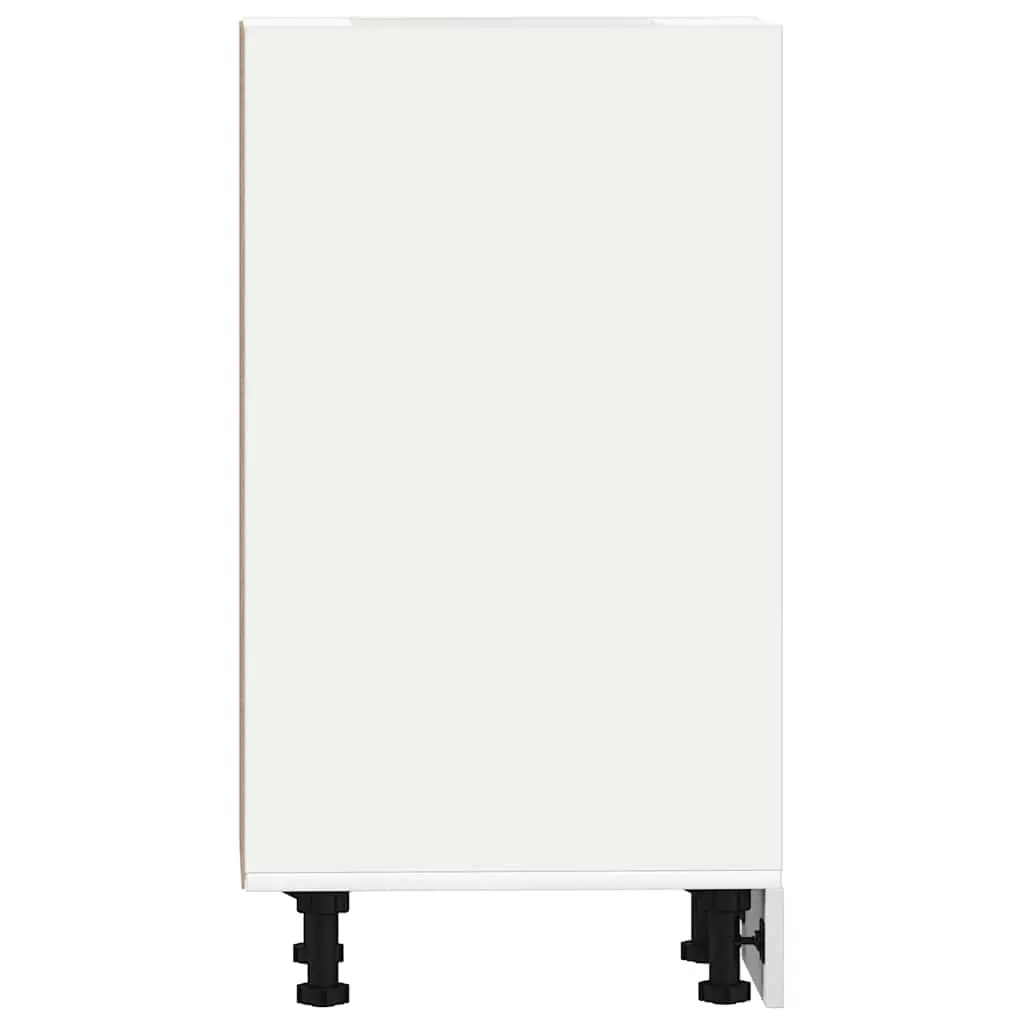Kitchen Cabinet Engineered Wood White Storage Cupboard 20x44.5x81.5cm Adjustable Feet