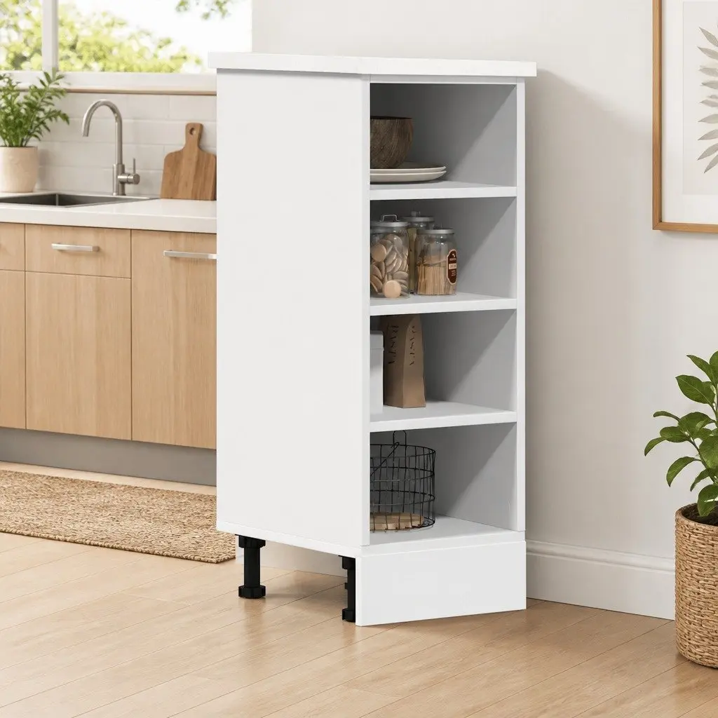 Bottom Kitchen Cabinet Engineered Wood 30x44.5x81.5cm White