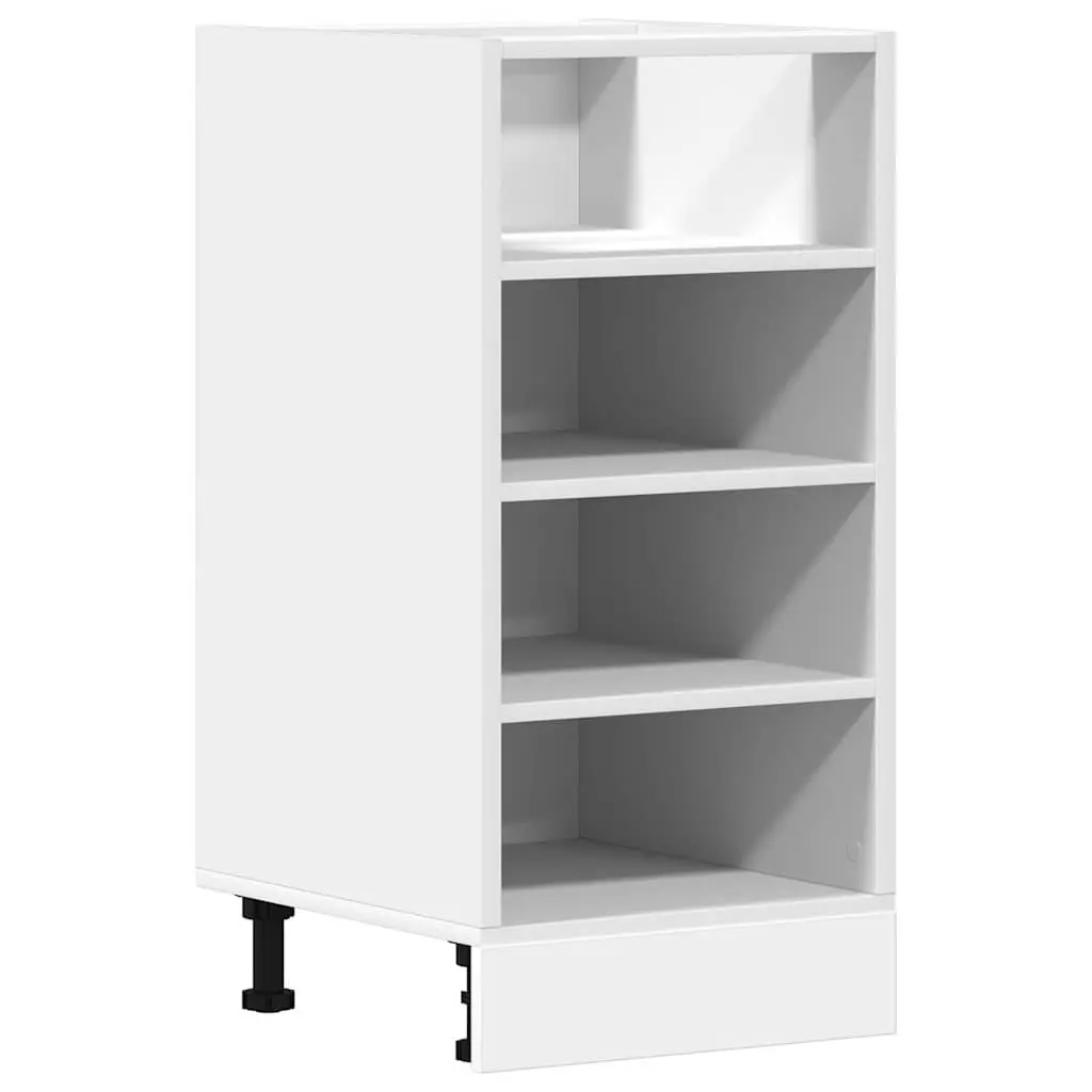 Bottom Kitchen Cabinet White Storage Cupboard Engineered Wood 40x44.5x81.5cm
