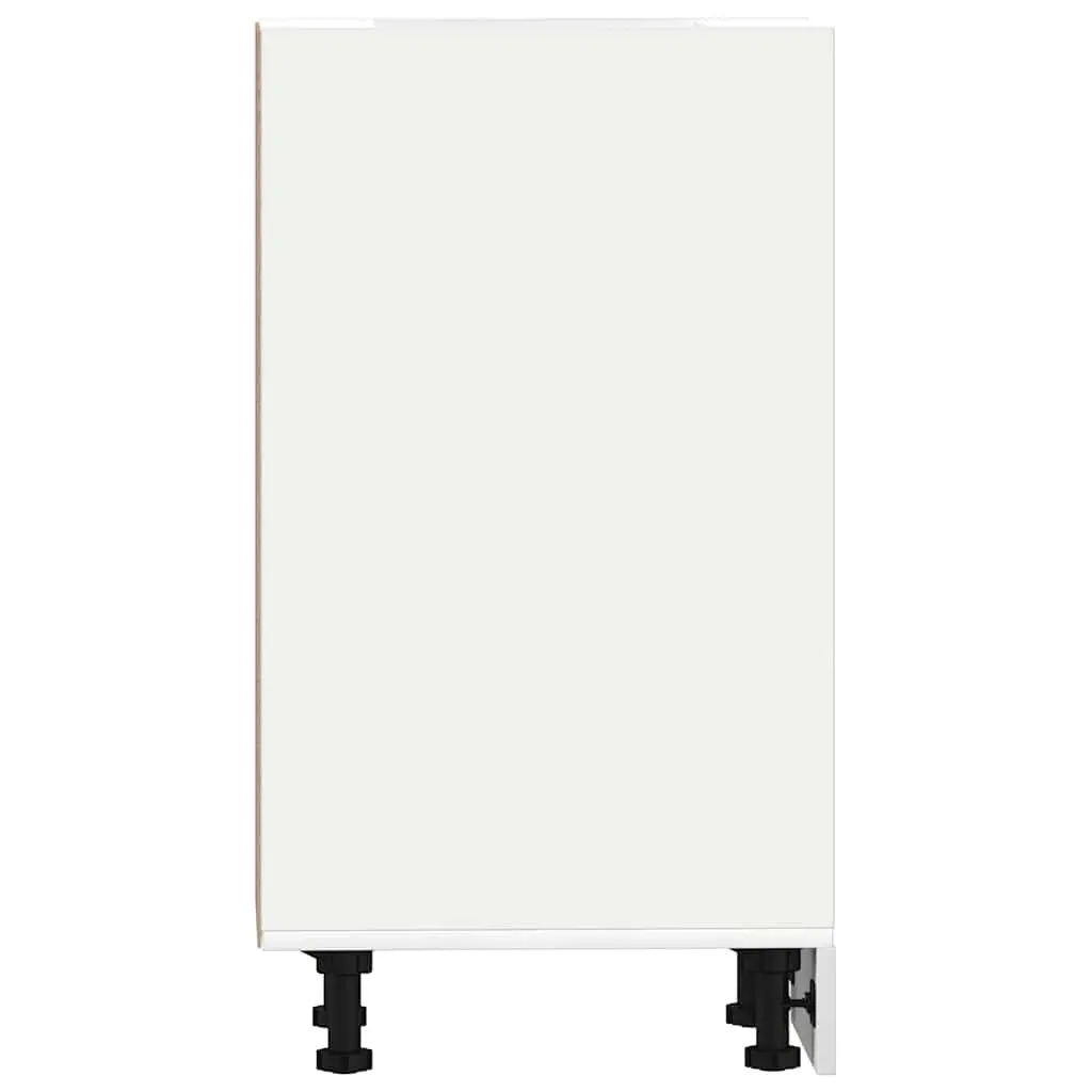 Bottom Kitchen Cabinet White Storage Cupboard Engineered Wood 40x44.5x81.5cm