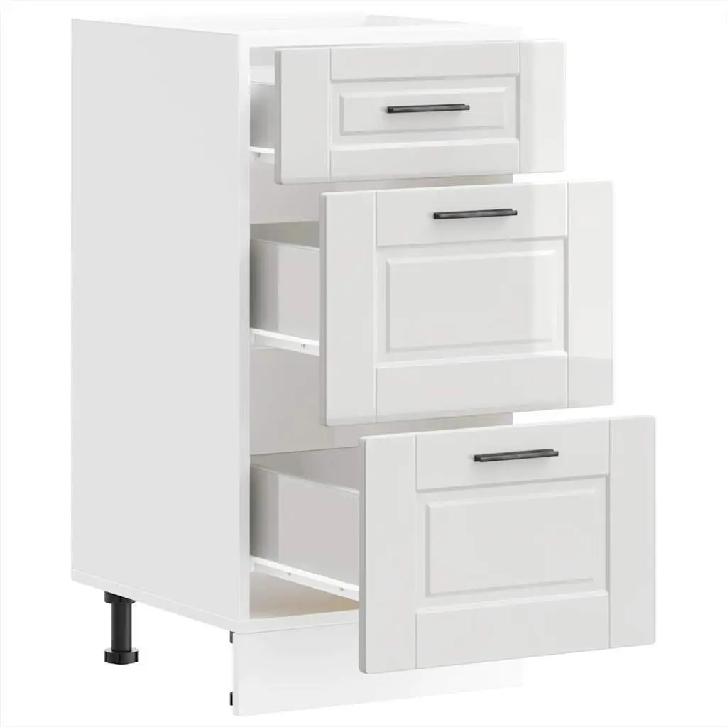 White Kitchen Base Cabinet for Organized Living