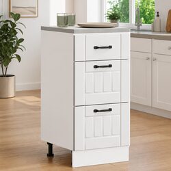 White Engineered Wood Cabinet for Everyday Use