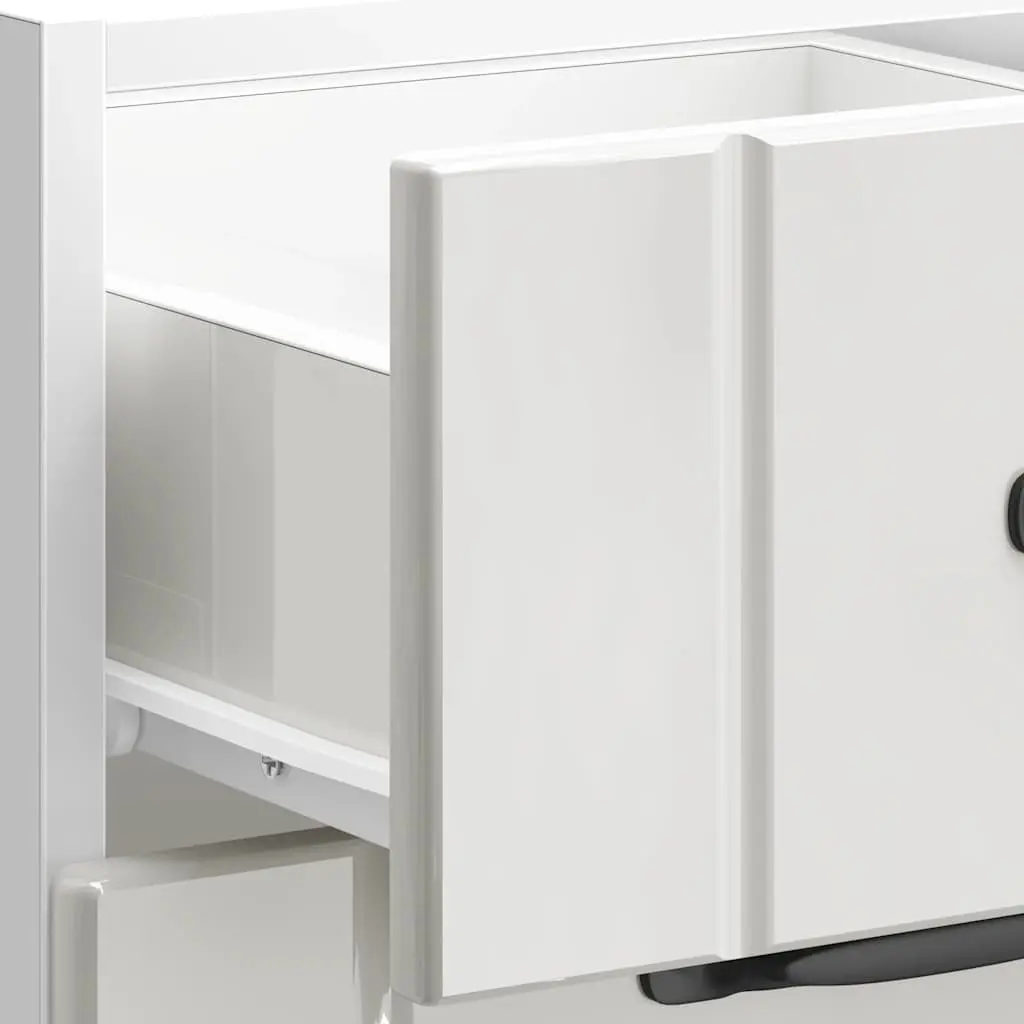 Kitchen Base Cabinet Engineered Wood White Adjustable Feet Storage Cupboard Unit
