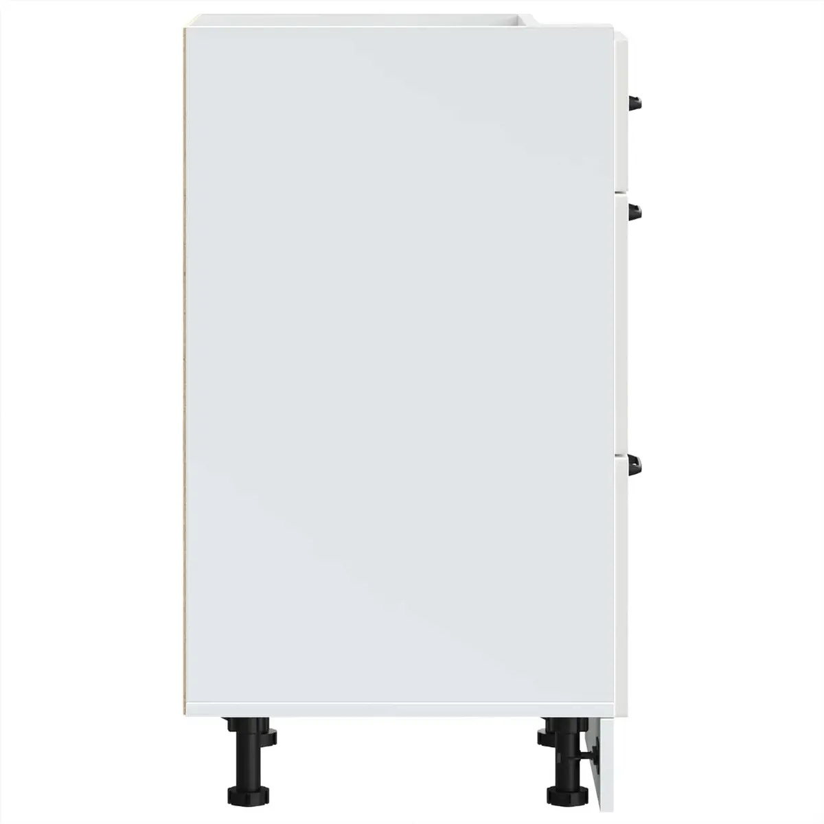 Kitchen Base Cabinet High Gloss White Storage Cupboard Engineered Wood