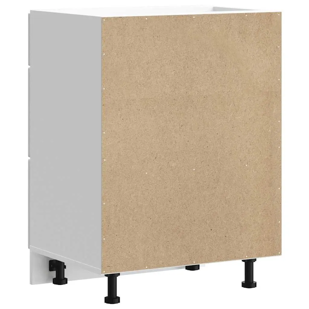 Kitchen Base Cabinet Engineered Wood White