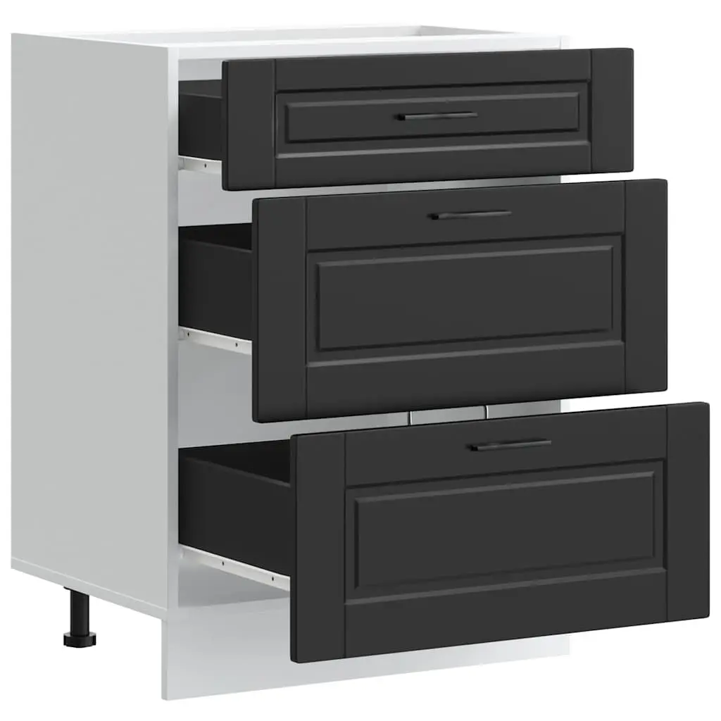 Black Kitchen Organiser with Ample Storage