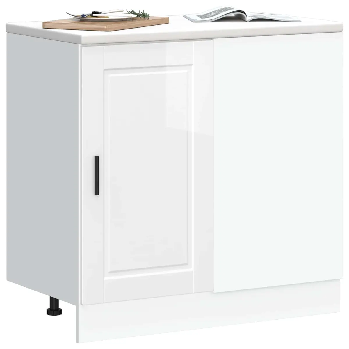 White High Gloss Kitchen Storage Cabinet