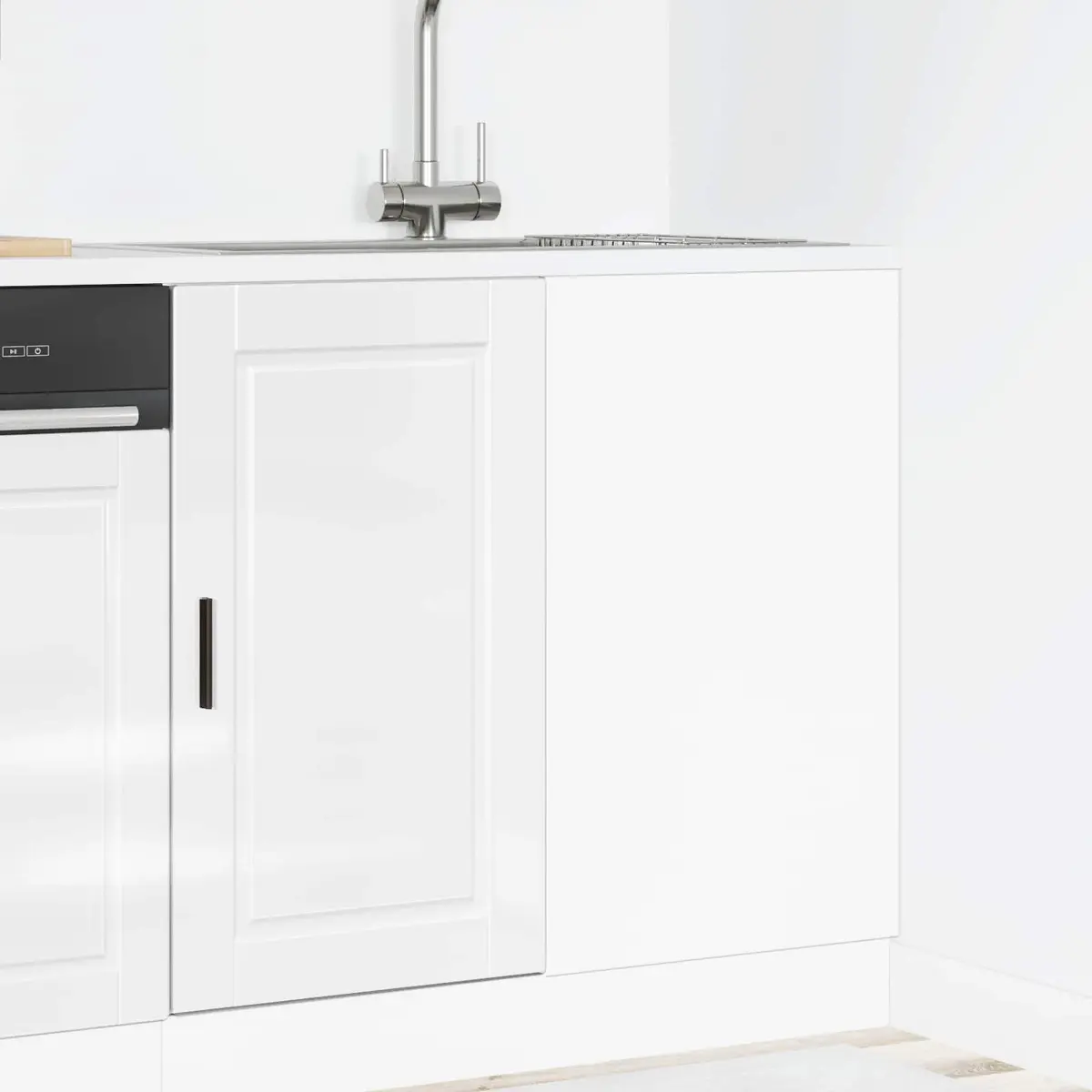 White High Gloss Kitchen Storage Cabinet