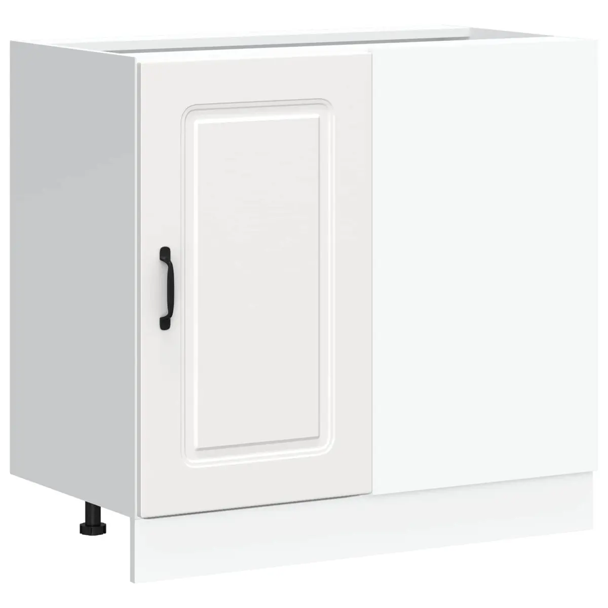 Kitchen Base Cabinet Engineered Wood White Storage Cupboard
