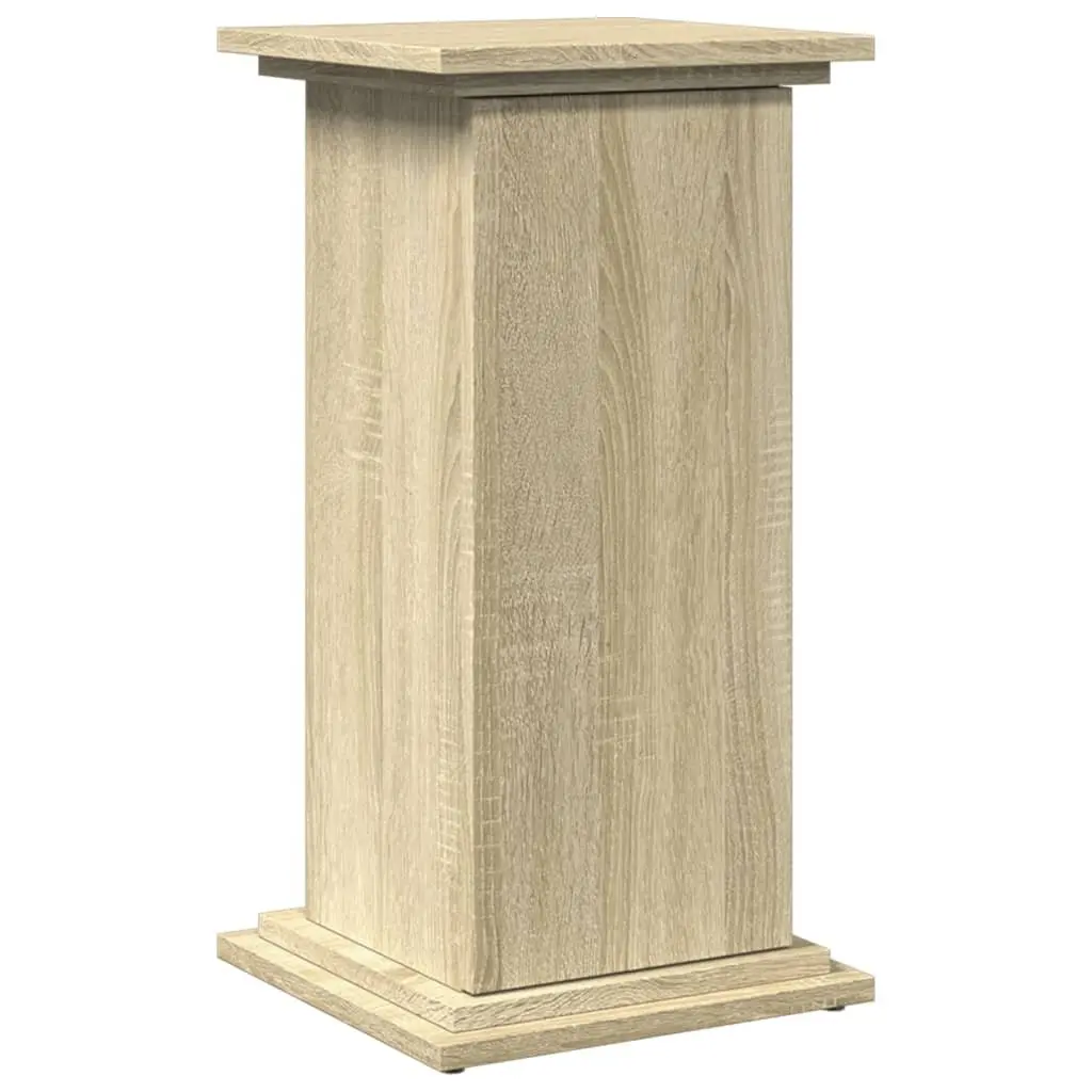Plant Display Stand Engineered Wood Brown Two-Tier Storage Cabinet 31 x 30 x 60 cm