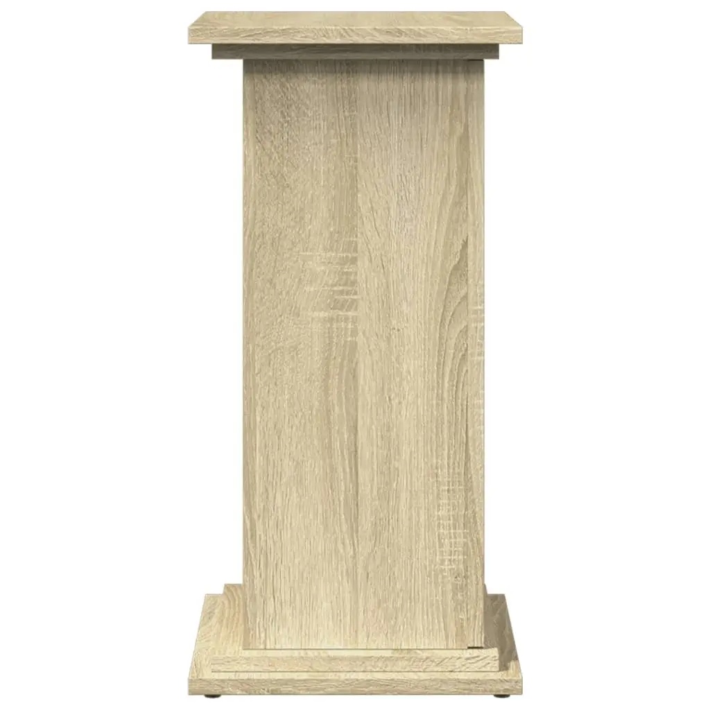 Plant Display Stand Engineered Wood Brown Two-Tier Storage Cabinet 31 x 30 x 60 cm