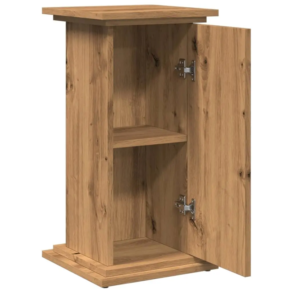 Plant Display Stand Engineered Wood Two-Tier Brown