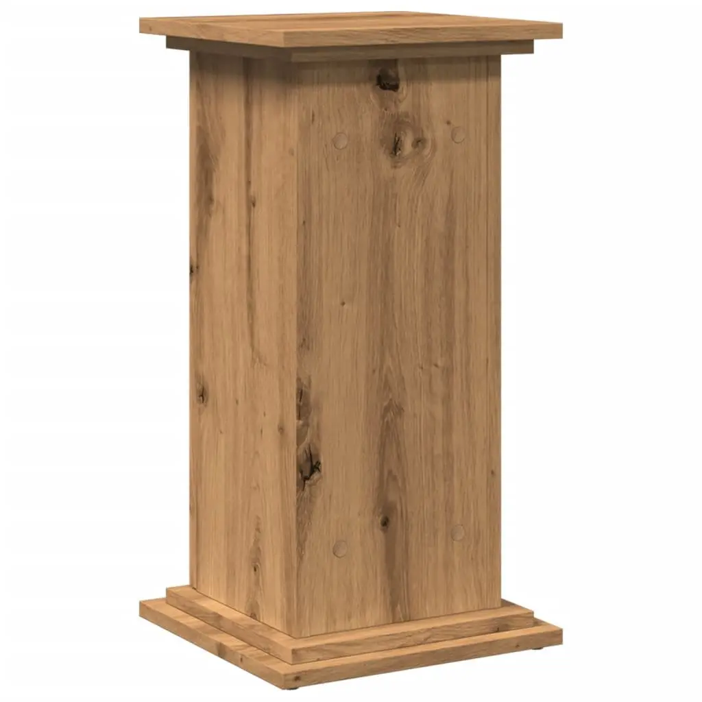 Plant Display Stand Engineered Wood Two-Tier Brown