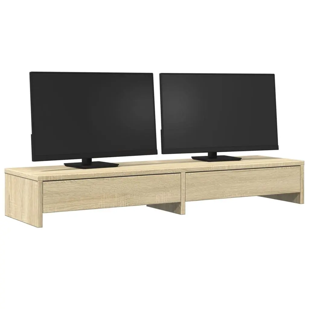 Monitor Stand Engineered Wood 100 x 27 x 15 cm Brown