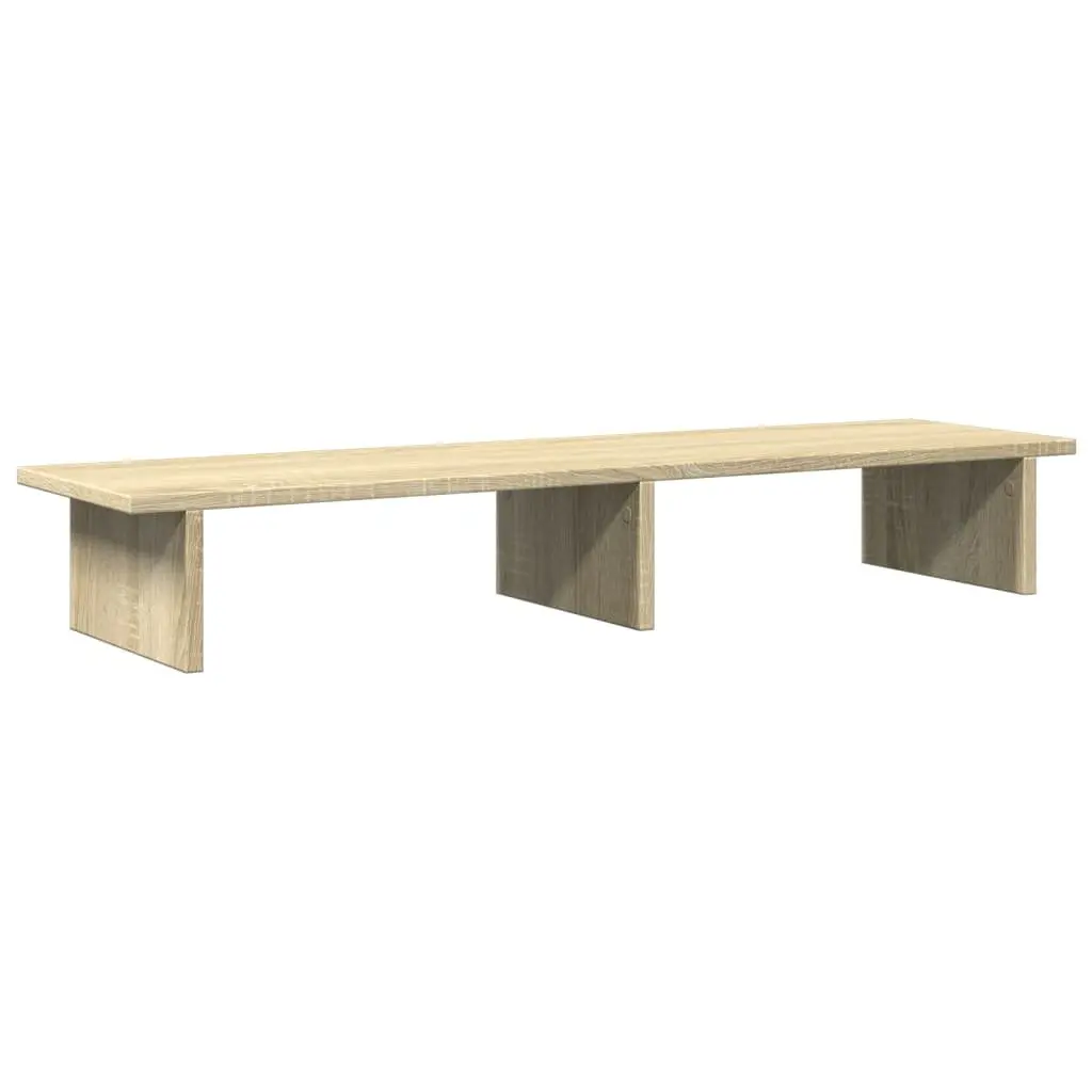 Monitor Stand Riser Engineered Wood 100cm Brown Sonoma Oak