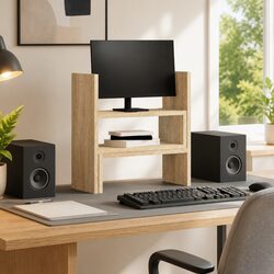 Adjustable Two Piece Shelf Rack for Home Storage Solutions