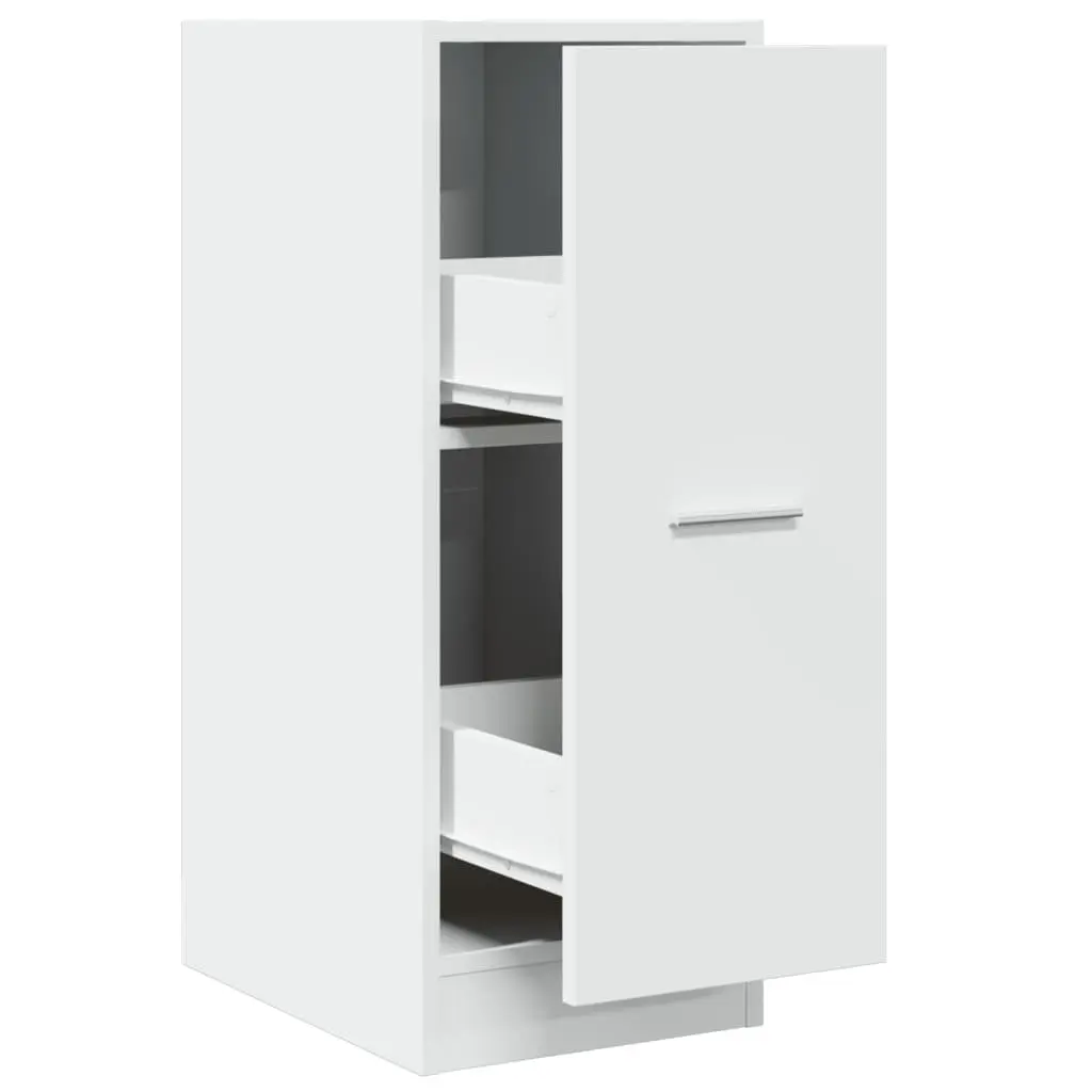 Apothecary Storage Cabinet Engineered Wood 30x41x77.5 cm White Organizer