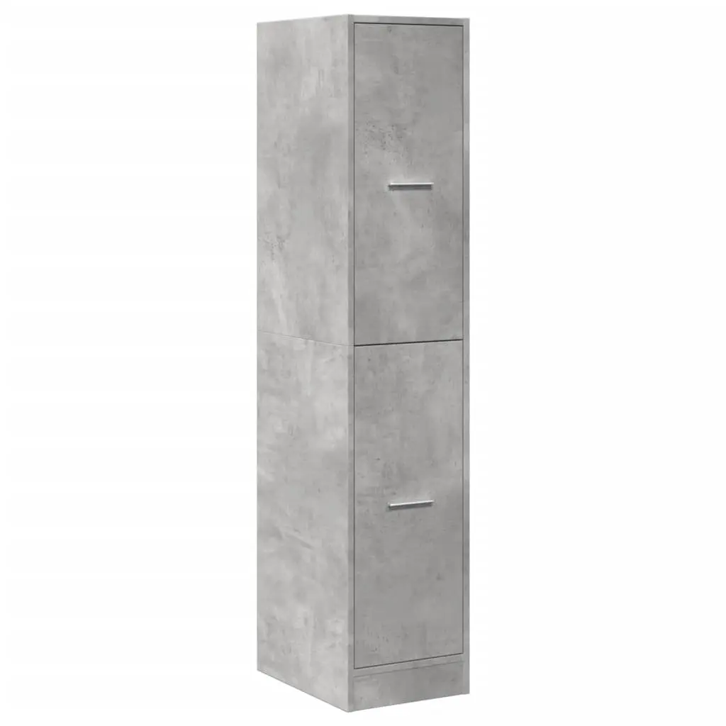 Apothecary Storage Cabinet Engineered Wood 30 x 41 x 144.5 cm Grey