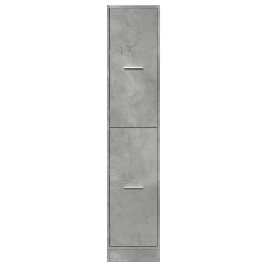 Apothecary Storage Cabinet Engineered Wood 30 x 41 x 144.5 cm Grey