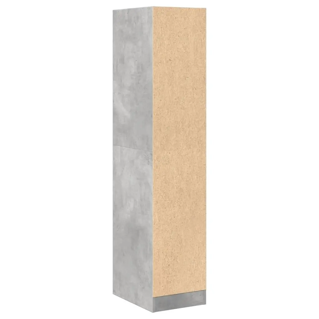 Apothecary Storage Cabinet Engineered Wood 30 x 41 x 144.5 cm Grey