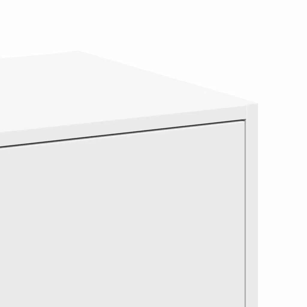 Apothecary Storage Chest Engineered Wood White Cabinet Bedroom Decorative 40x41x775cm