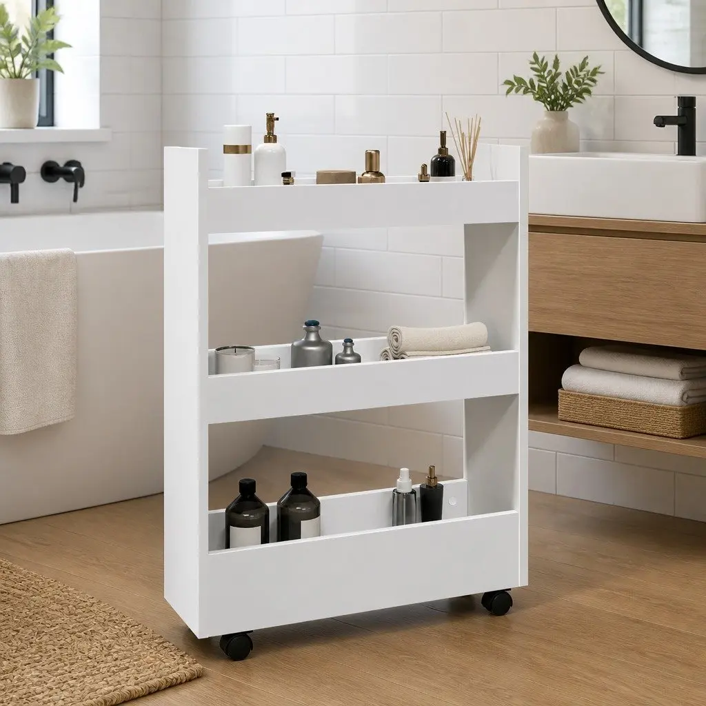 3 Tier Narrow Storage Trolley for Small Spaces