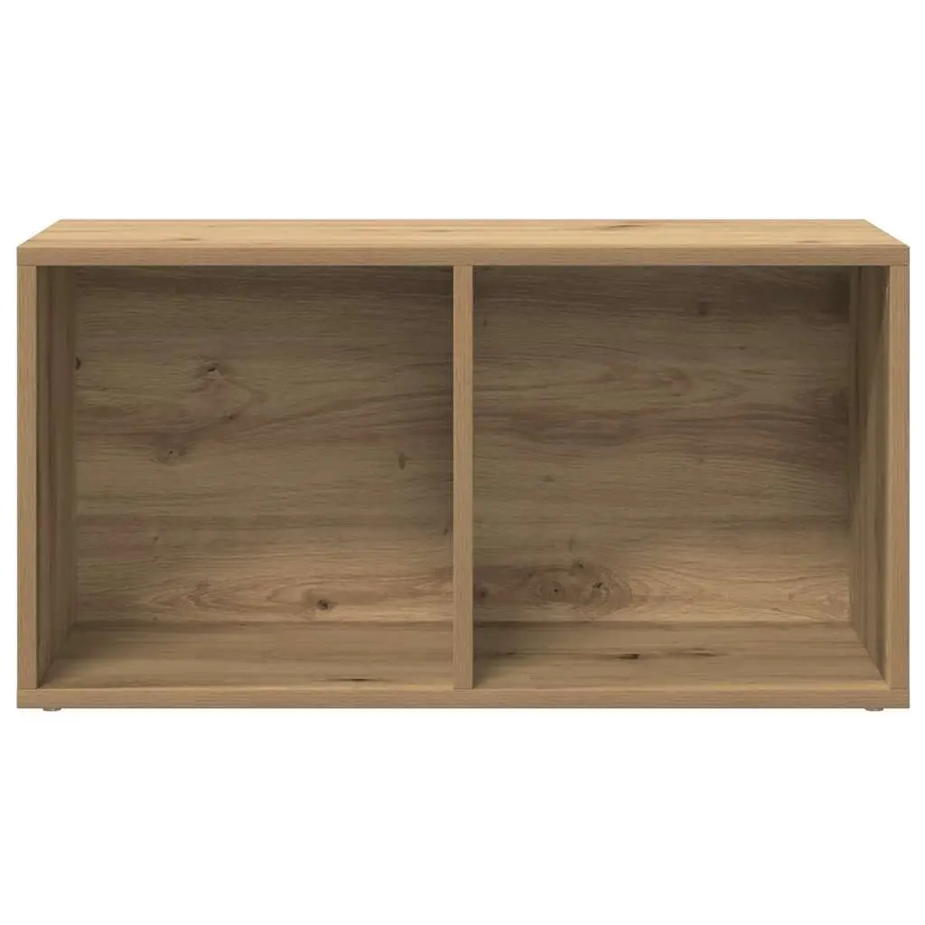 Storage Box for Vinyl Records Engineered Wood Brown 69.5x34x36cm Sturdy Cabinet and Organiser for Household Essentials