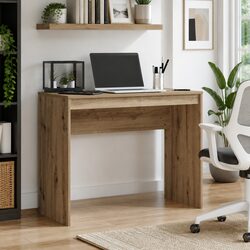 Practical Oak Desk for Home and Office Use 90x40x72cm
