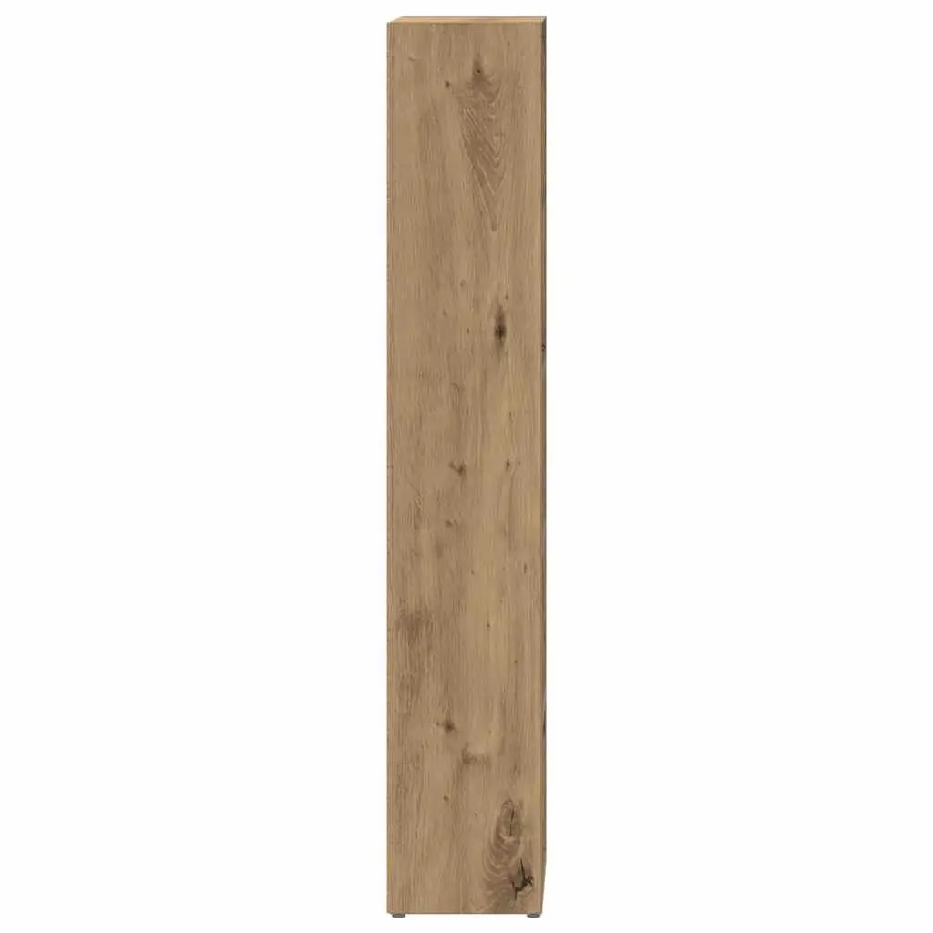 Media Rack Engineered Wood Brown 5 Compartment Storage Cabinet Set of 2