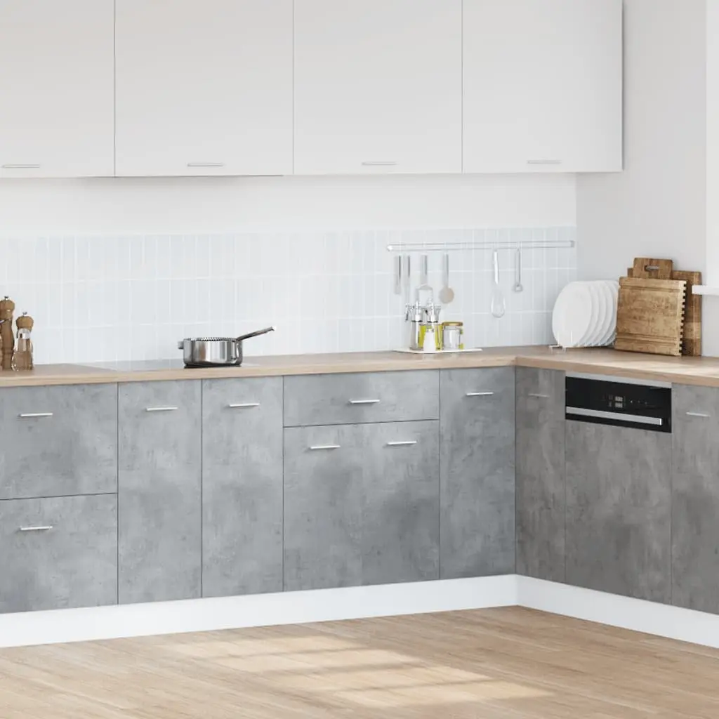 Drawer Bottom Cabinet Engineered Wood 60x46x81.5cm Concrete Grey