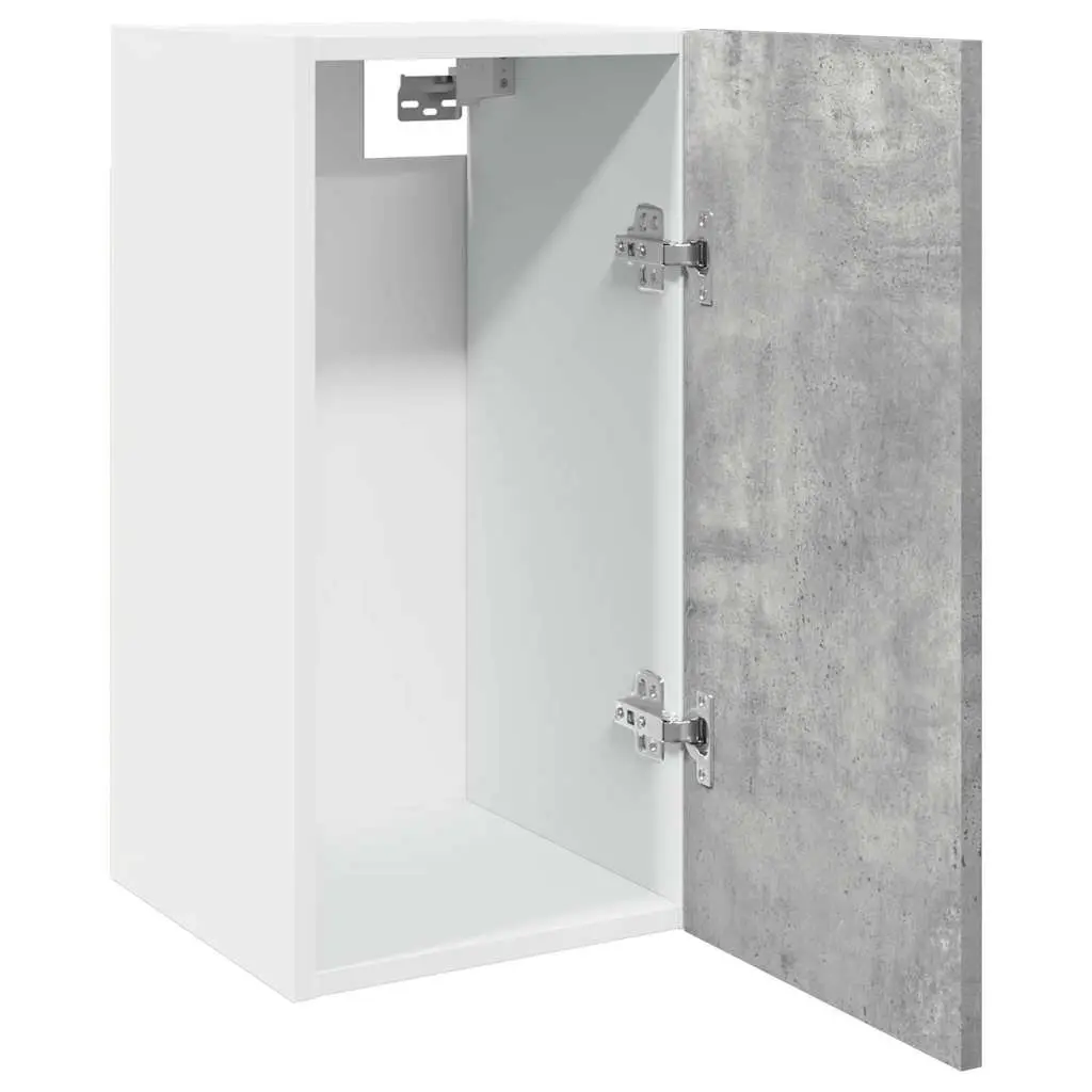 Wall-Mounted Cabinet Grey Engineered Wood 30x31x60cm Kitchen Storage
