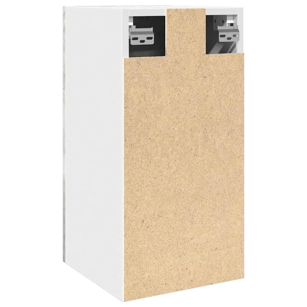 Wall-Mounted Cabinet Grey Engineered Wood 30x31x60cm Kitchen Storage