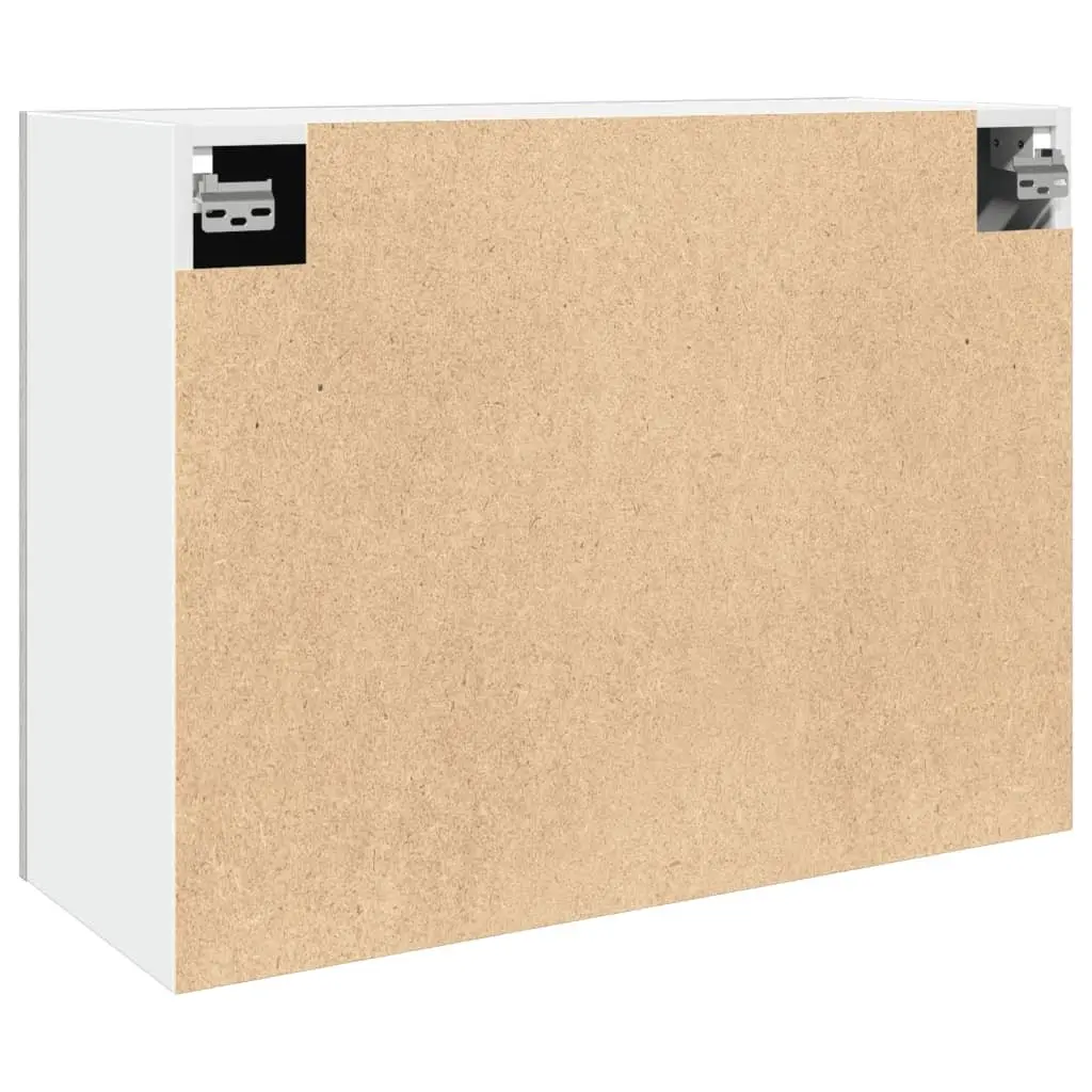 Hanging Kitchen Cabinet Wall-Mounted Storage Grey Engineered Wood 80x31x60cm
