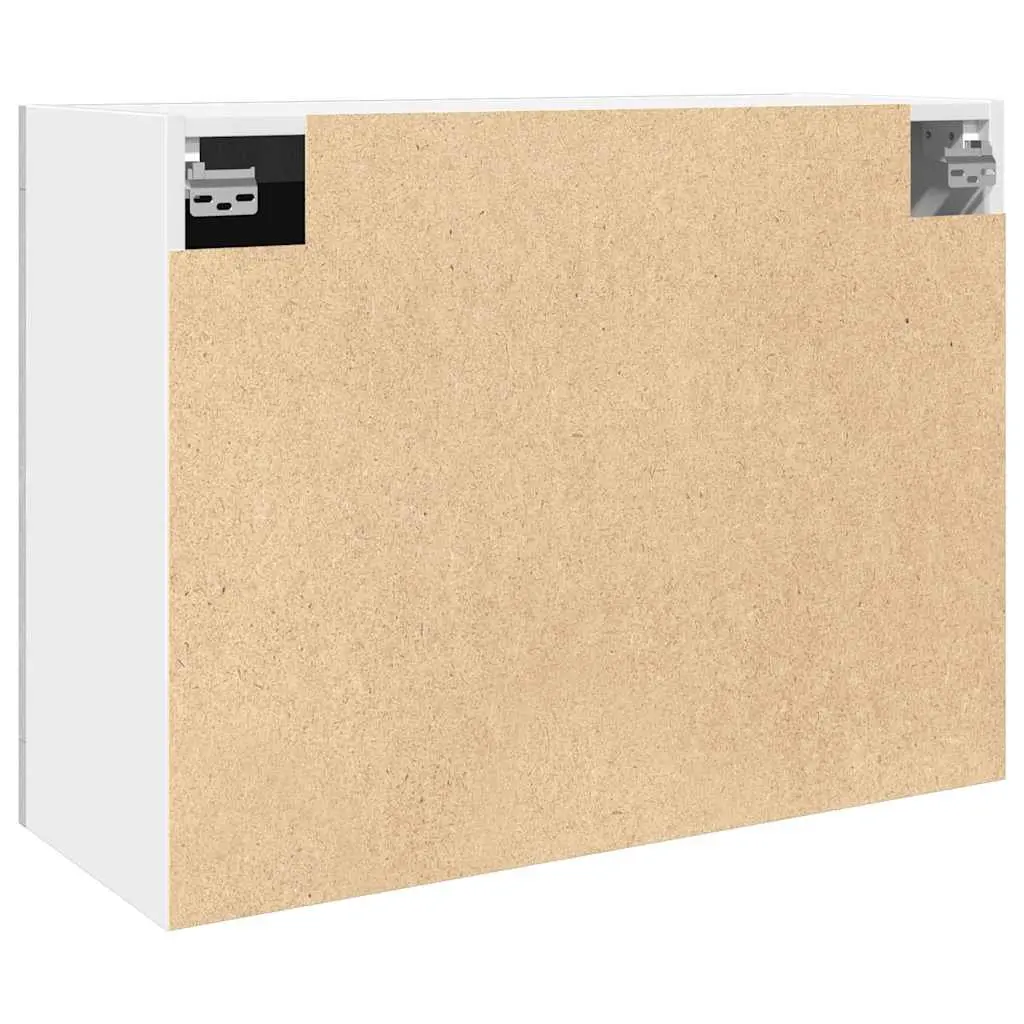 Hanging Glass Cabinet Wall-Mounted Engineered Wood 80 x 31 x 60 cm Grey