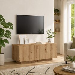 Practical Brown TV Cabinet with Modular Use