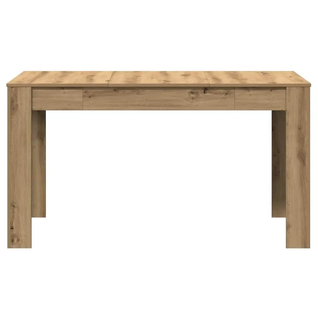 Dining Table Engineered Wood 140 x 74.5 x 76 cm Brown Sturdy Tabletop Easy Clean