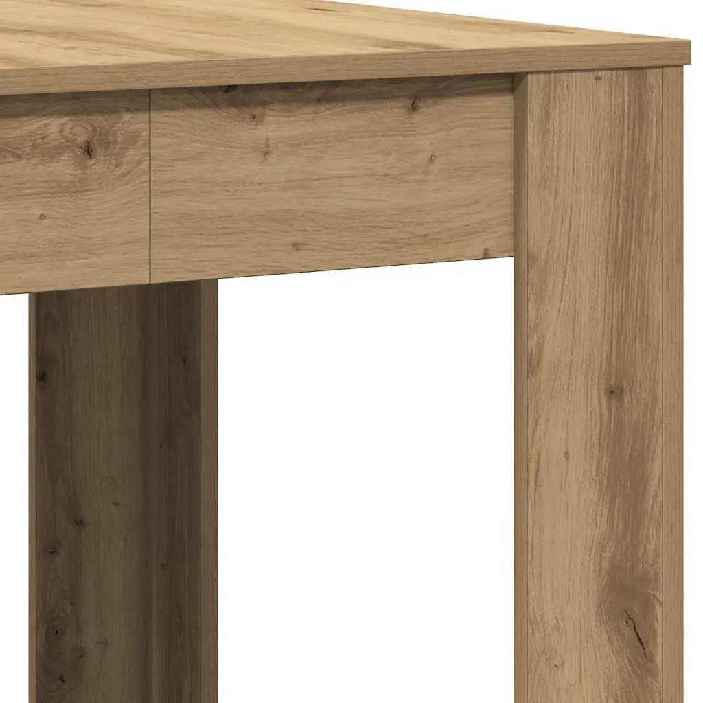 Dining Table Engineered Wood 140 x 74.5 x 76 cm Brown Sturdy Tabletop Easy Clean