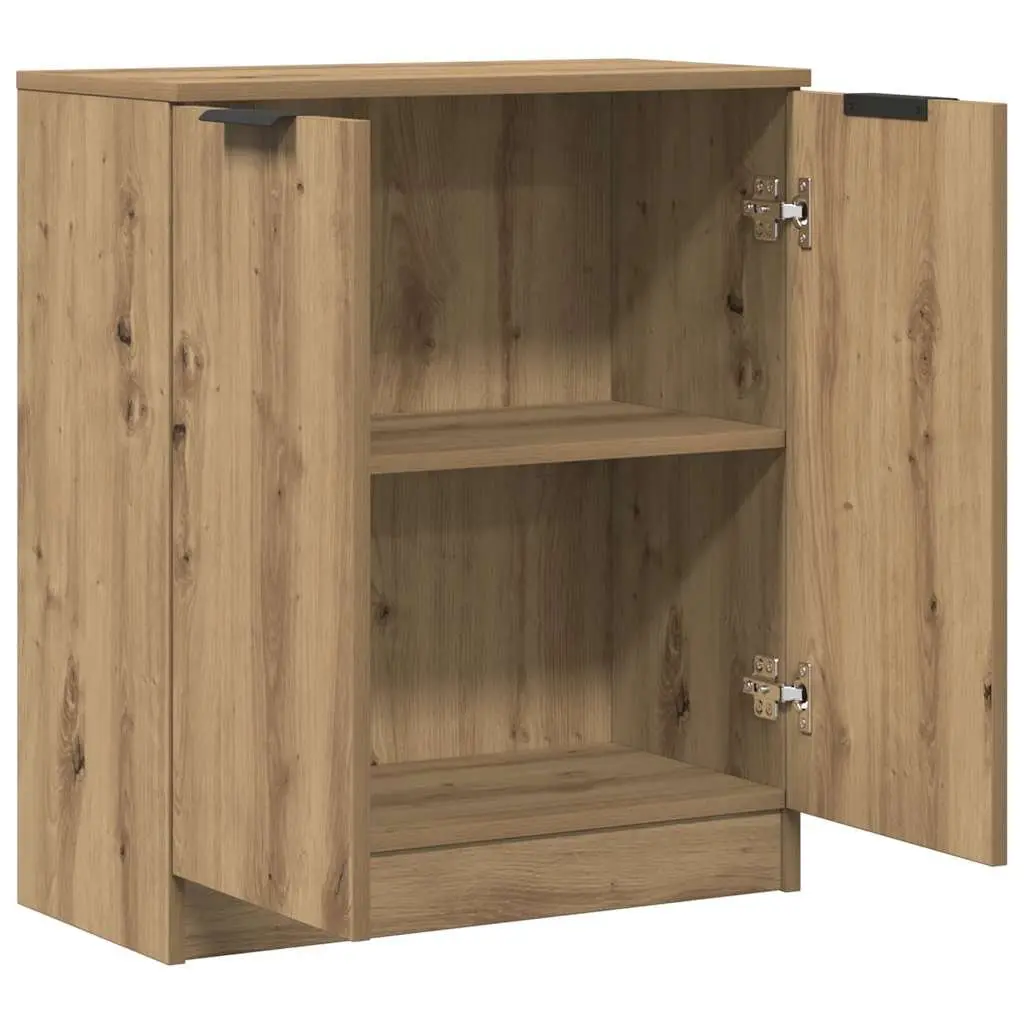 Brown Sideboard Buffet Cabinet Storage Engineered Wood 60x30x70cm Display Unit