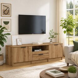 Versatile TV Cabinet for Living Rooms and Bedrooms 140x35x40cm