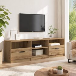 Versatile Brown TV Cabinet for Home Media Use