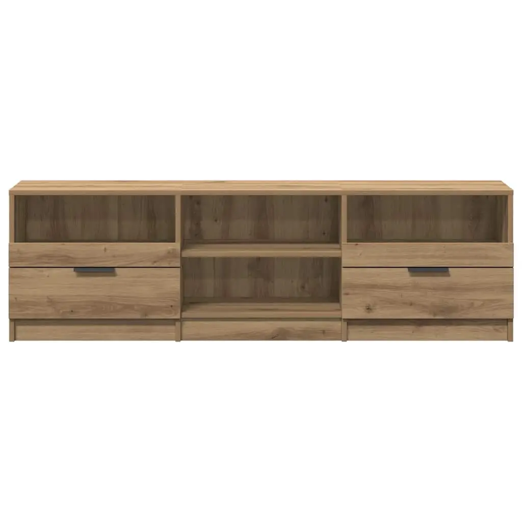 Brown TV Stand Engineered Wood Storage Unit Living Room Bedroom Furniture 150 x 33.5 x 45 cm