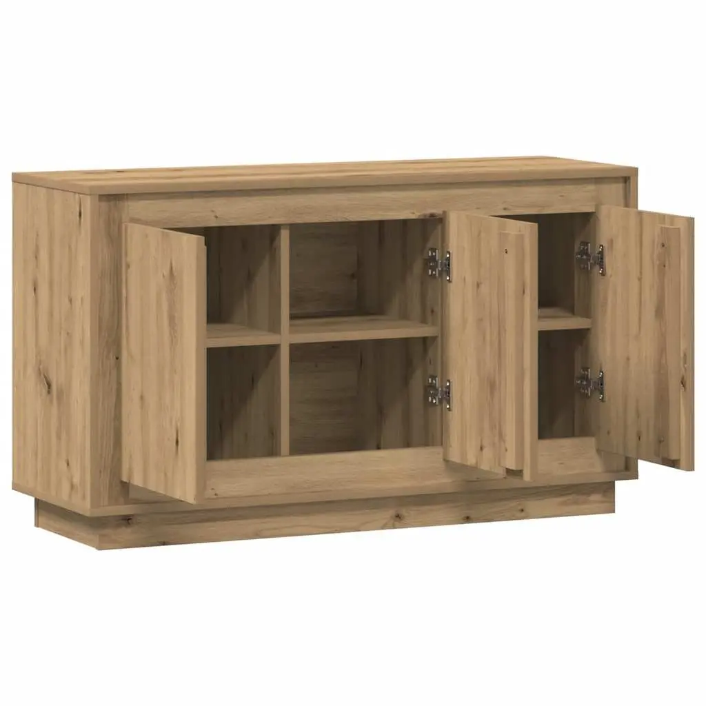 Sideboard Engineered Wood 102 x 35 x 55 cm Brown 6 Compartments