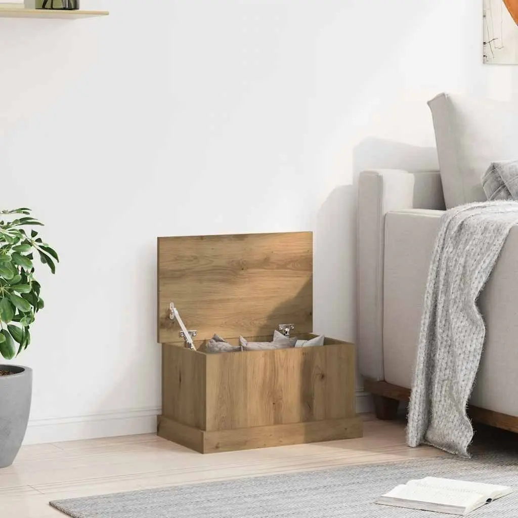 Storage Chest Organiser Engineered Wood Brown 30x50x28cm Furniture for Living Room Bedroom
