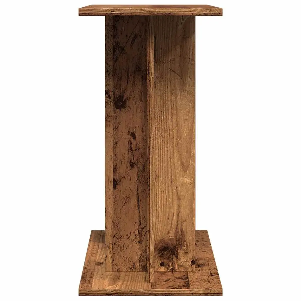 Aquarium Stand Engineered Wood 60x30x60 cm 3 Tier Storage Old Wood Finish