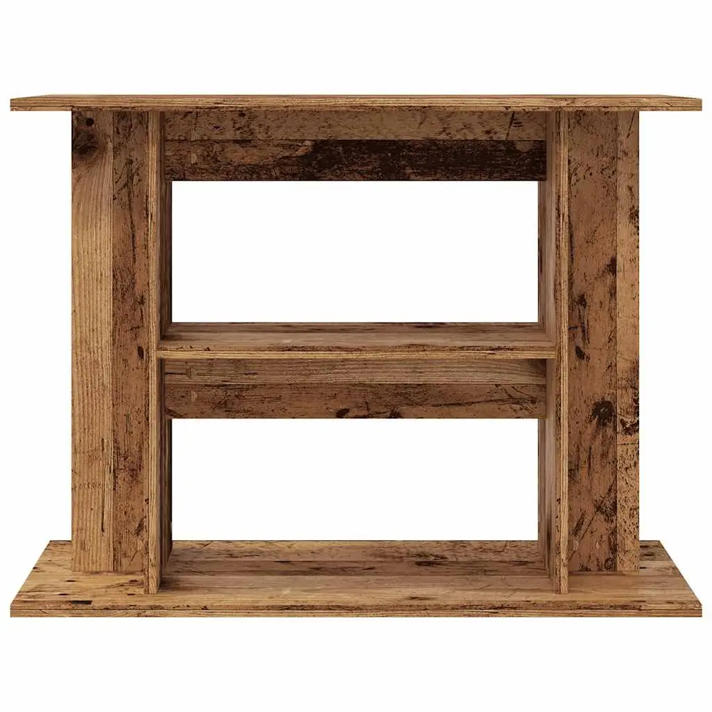 Aquarium Stand Engineered Wood 80x35x60cm Brown 3 Tier Fish Tank Cabinet Storage Shelf