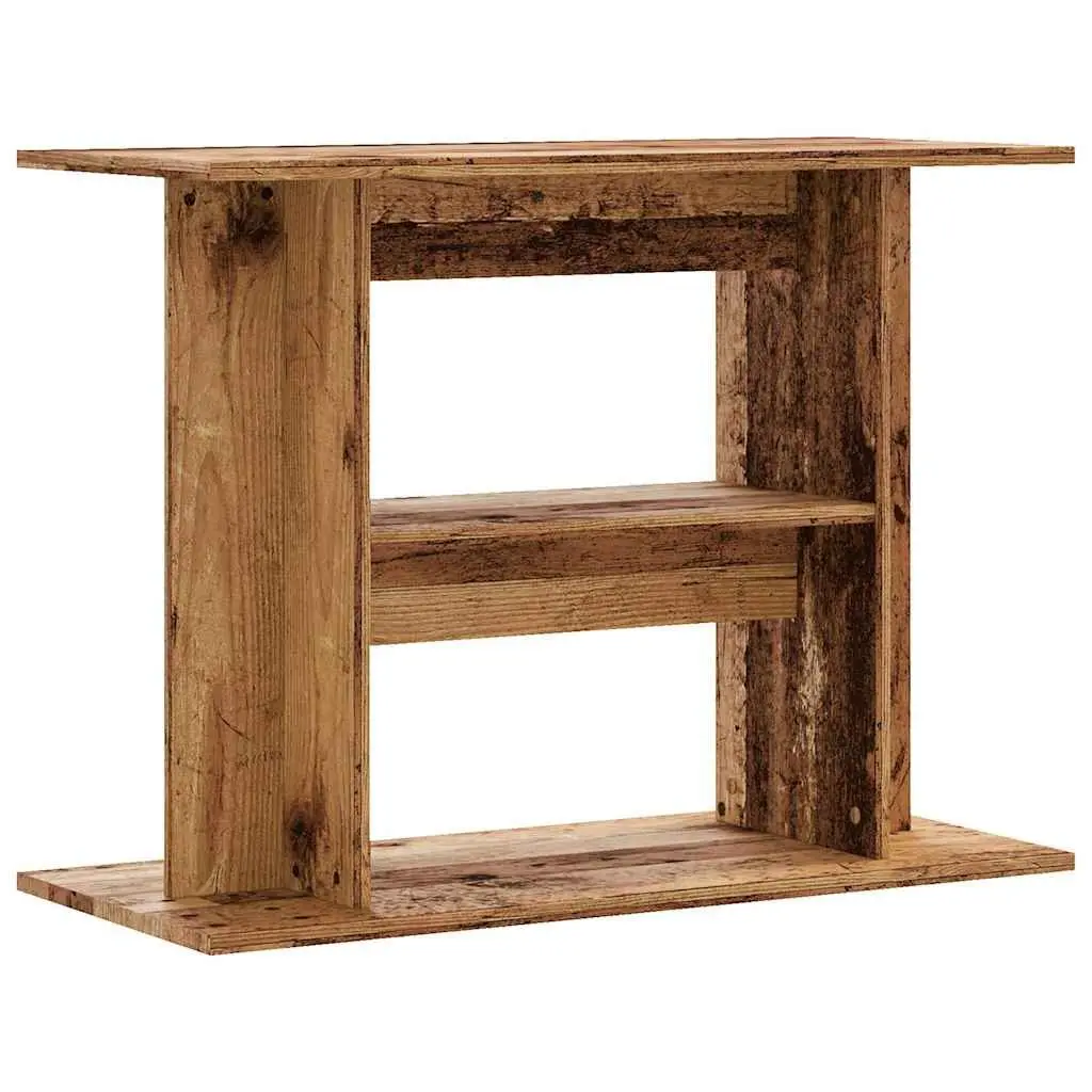 Aquarium Stand Engineered Wood 80x35x60cm Brown 3 Tier Fish Tank Cabinet Storage Shelf