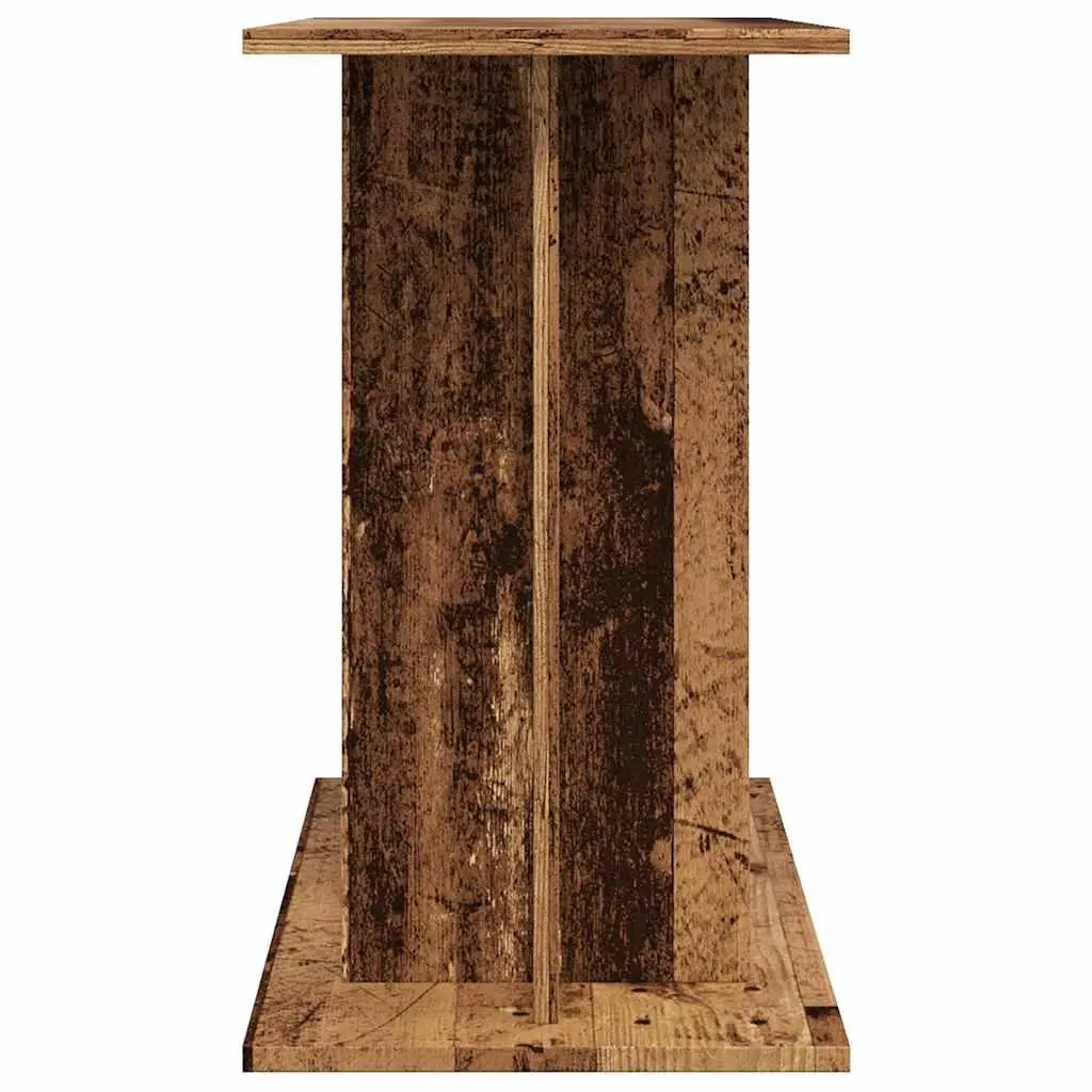 Aquarium Stand Engineered Wood 80x35x60cm Brown 3 Tier Fish Tank Cabinet Storage Shelf