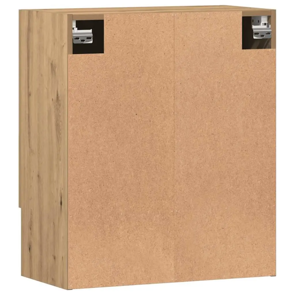 Wall Storage Cabinet Floating Engineered Wood Brown 60x31x70 cm Home Organizer