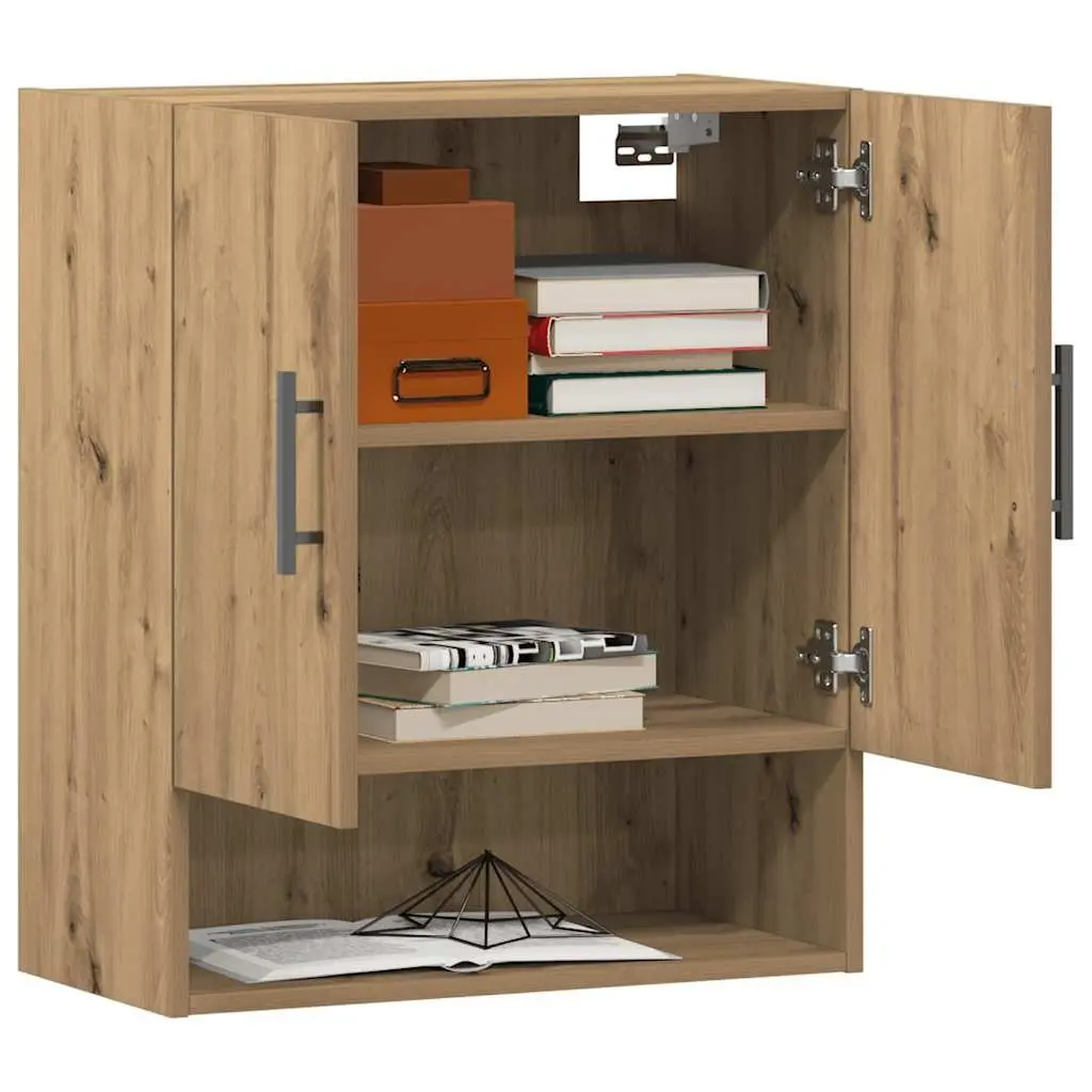 Wall Storage Cabinet Floating Engineered Wood Brown 60x31x70 cm Home Organizer